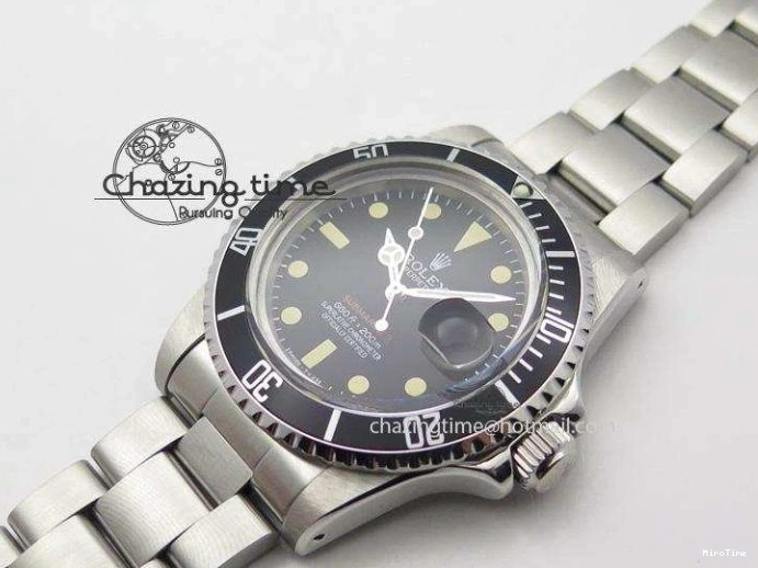 MiroTime 0402 SoftTouch Vintage 1680 JKF Best Edition Red Submariner On Bracelet A 3982